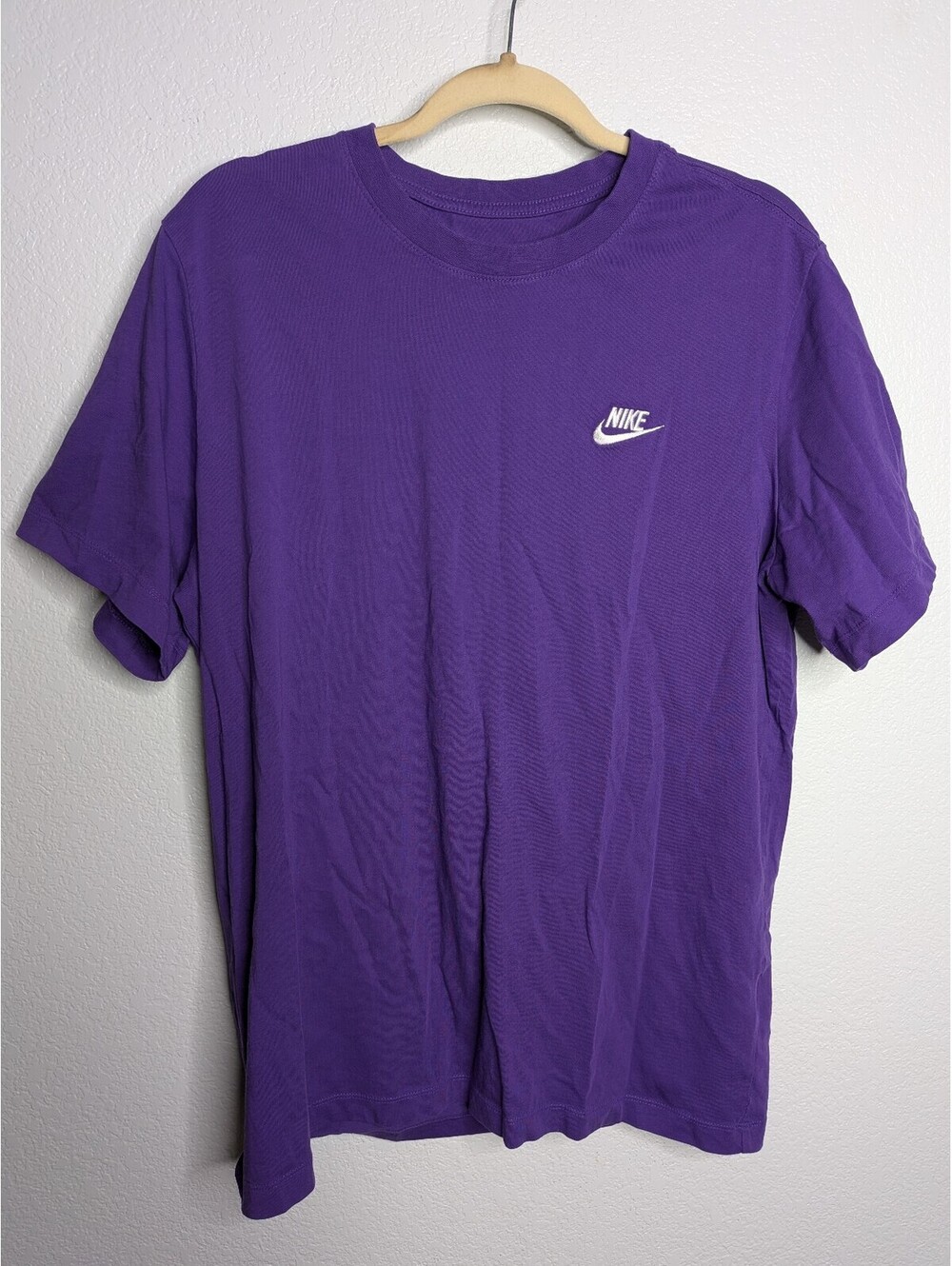 Nike The Nike Tee Purple Embroidered Swoosh Logo T-Shirt Men’s XL